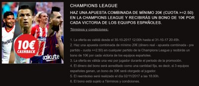 Promoción Champions League Circus