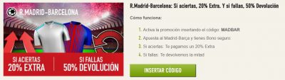 Promocion Clásico de Sportium