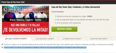 Promoción Sportium Copa del Rey