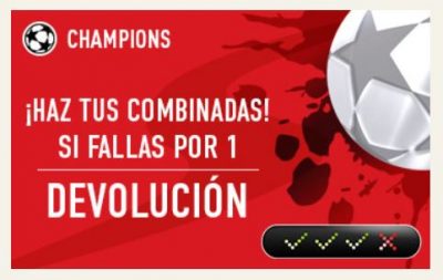 Tres promociones de apuestas para la Champions League