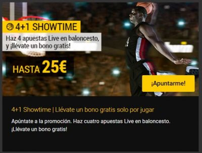 Apuestas gratis NBA, en Bwin