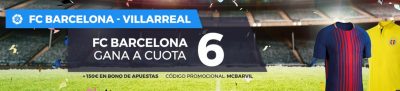 Las mejores cuotas para el Barça - Villarreal, en Pastón.es