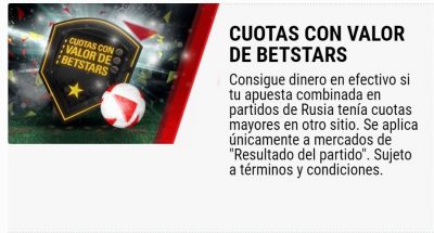 Promociones de apuestas BetStars para el Mundial