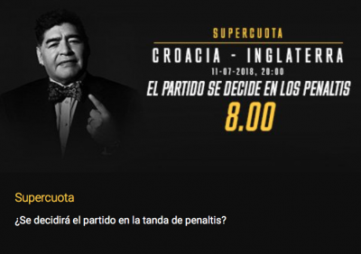 Supercuotas Bwin para el Croacia - Inglaterra del Mundial