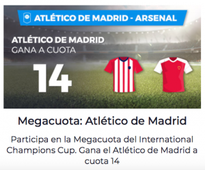Megacuota Paston para la International Champions Cup