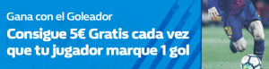 Apuestas a goleador, gana dinero con William Hill