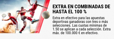 Beneficio extra con tus apuestas combinadas en Betstars