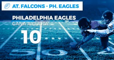 Apuestas para el Falcons vs Eagles con las Megacuotas Pastón