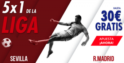 Sevilla - Real Madrid apuestas, 5x1 de Suertia