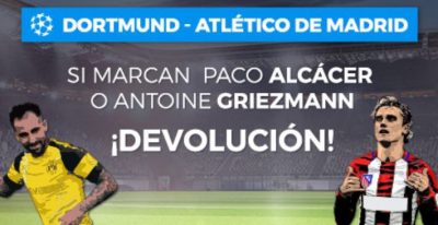 100% sin riesgo Pastón para tus apuestas Dortmund - Atlético