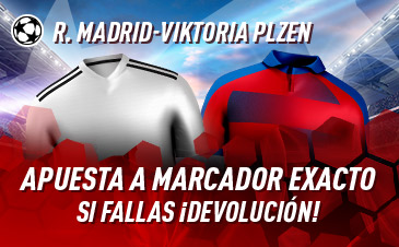 Disfruta de tus apuestas sin riesgo Sportium para el Real Madrid- Viktoria Plzen