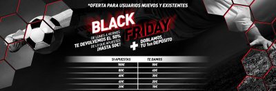 Hasta 50€ extra con el Black Friday Sportium