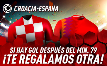 Hasta 10€ gratis con tus apuestas Croacia - España