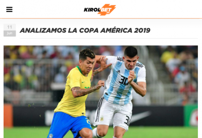 Superkuota Brasil gana la Copa América en Kirolbet