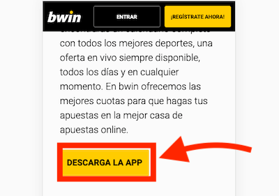 Descargar la app de bwin en movil android