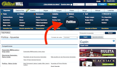 William Hill - Cuotas de Política