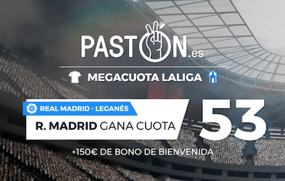 Cuotas mejoradas a victoria del Real Madrid ante el Leganes - Paston