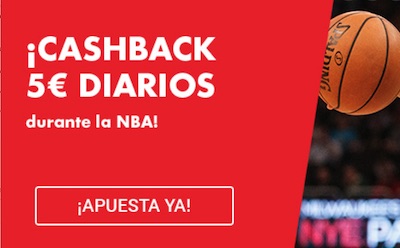 Cashback 5 euros diario en apuestas a la NBA en Circus