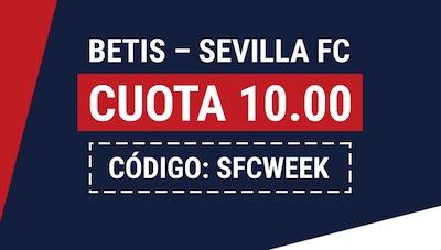 Supercuota en las apuesta al derbi Betis vs Sevilla - Marathonbet