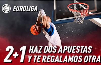 Promo Sportium Euroliga: 2+1 en apuestas al CSKA vs Baskonia