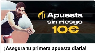 Promo de apuestas sin riesgo a voleibol en Bwin