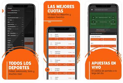 Todo los deportes y cuotas de 888sport en la app para iOS