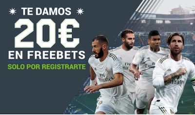 20€ en freebets con tus apuestas al Real Madrid vs Mallorca en Codere
