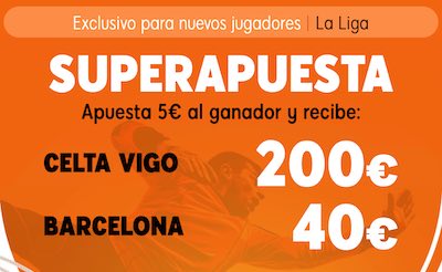 Superapuesta de 888sport en las apuestas al Celta de Vigo vs Barcelona