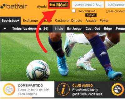 Descargar Betfair app en dispositivos android