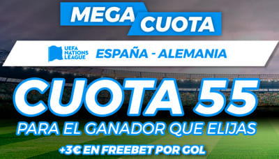 Cuotas a 55 en el España-Alemania con Pastón.es