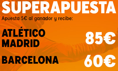 Super cuotas en el Atletico de Madrid Barcelona