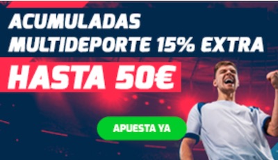 Gana un 15 por ciento más con la promoción de apuestas acumuladas multideporte de Betfred