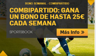 Promociones Betfair | Gana 25€ en forma de bono cada semana con el Combipartido