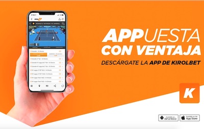 apuestas a pelota mano desde la app de Kirolbet 