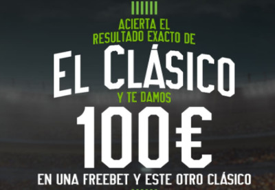 Haz tus apuestas al resultado exacto en el Real Madrid-Barça y gana 100 euros en apuestas gratis y un cochinillo