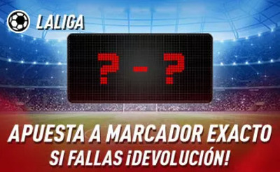 Haz tus apuestas del Barcelona Valladolid seguras con el Cashback de Sportium al marcador exacto