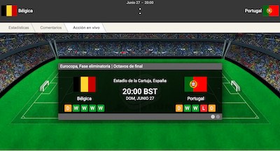 Las cuotas del Belgica Portugal de Sportium dan como favoritos a los belgas