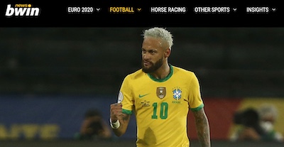Cuotas especiales en Bwin al Brasil vs Peru: Neymar marca primer gol a 4.50