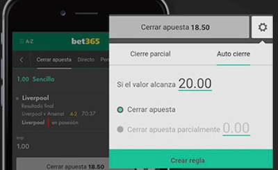 Descubre el cierre parcial y automático en tus apuestas de Bet365