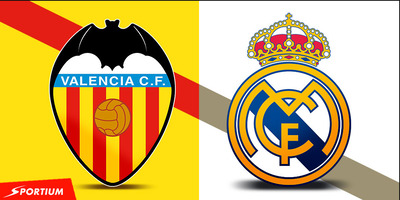Descubre las cuotas del Valencia Real Madrid que Sportium tiene para este choque