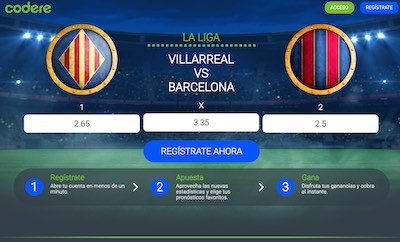 Hacer un pronostico para el Villarreal Barça tiene buenas cuotas para todos los resultados