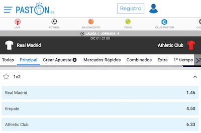 Las cuotas del Madrid Athletic son particularmente altas para la victoria bilbaína