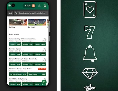 Mr Green app está disponible en iOS y Android