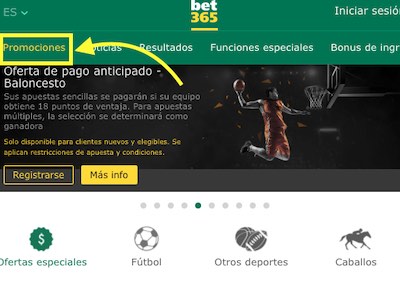 Descubre las promociones de Bet365 en España