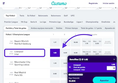 apuestas Liverpool Inter