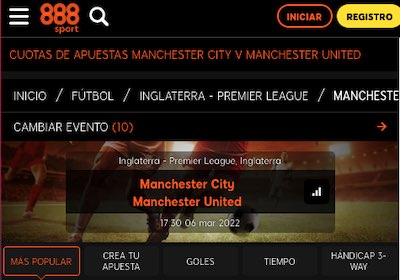 cuotas Manchester City United