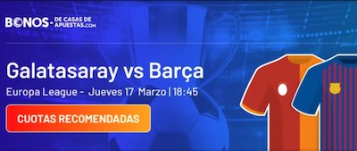 Cuotas al Galatasaray vs Barça en Bet365