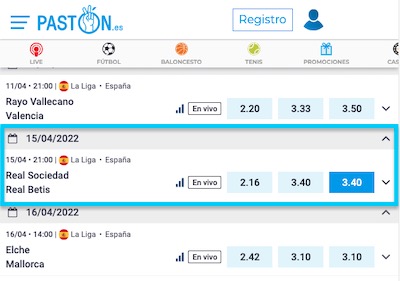 apuestas Real Sociedad Betis