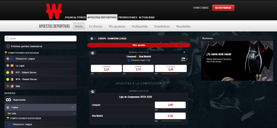 Hacer un pronóstico al ganador del Liverpool Real Madrid te puede rentar mucho en Winamax