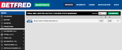 Las apuestas de los Celtics Vs Warriors favorecen a la franquicia de Boston frente a la de San Francisco